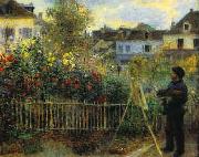 renoir, Monet Painting in his Garden